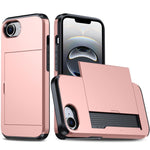 防震裝甲手機殼，帶卡槽，適用於iPhone 17e / 16e、iPhone 17 Pro Max、iPhone 17 Pro、iPhone 17
