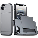 防震裝甲手機殼，帶卡槽，適用於iPhone 17e / 16e、iPhone 17 Pro Max、iPhone 17 Pro、iPhone 17
