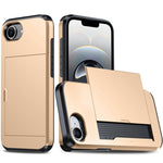 防震裝甲手機殼，帶卡槽，適用於iPhone 17e / 16e、iPhone 17 Pro Max、iPhone 17 Pro、iPhone 17