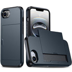 防震裝甲手機殼，帶卡槽，適用於iPhone 17e / 16e、iPhone 17 Pro Max、iPhone 17 Pro、iPhone 17