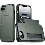 防震裝甲手機殼，帶卡槽，適用於iPhone 17e / 16e、iPhone 17 Pro Max、iPhone 17 Pro、iPhone 17