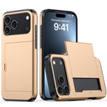 防震裝甲手機殼，帶卡槽，適用於iPhone 17e / 16e、iPhone 17 Pro Max、iPhone 17 Pro、iPhone 17