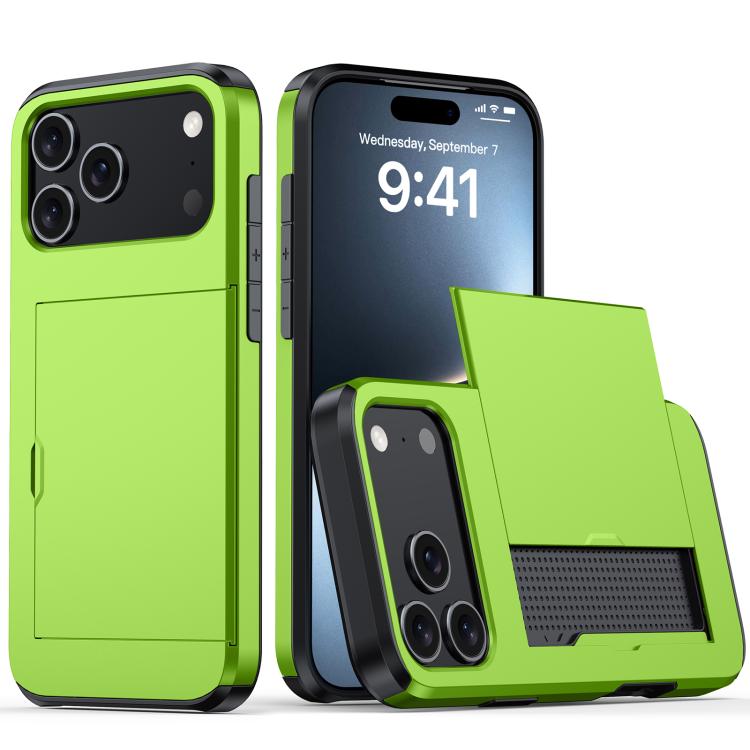 防震裝甲手機殼，帶卡槽，適用於iPhone 17e / 16e、iPhone 17 Pro Max、iPhone 17 Pro、iPhone 17
