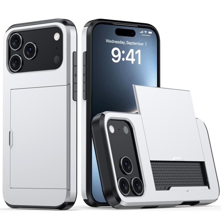 防震裝甲手機殼，帶卡槽，適用於iPhone 17e / 16e、iPhone 17 Pro Max、iPhone 17 Pro、iPhone 17