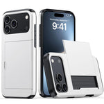 防震裝甲手機殼，帶卡槽，適用於iPhone 17e / 16e、iPhone 17 Pro Max、iPhone 17 Pro、iPhone 17