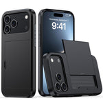 防震裝甲手機殼，帶卡槽，適用於iPhone 17e / 16e、iPhone 17 Pro Max、iPhone 17 Pro、iPhone 17
