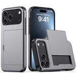 防震裝甲手機殼，帶卡槽，適用於iPhone 17e / 16e、iPhone 17 Pro Max、iPhone 17 Pro、iPhone 17