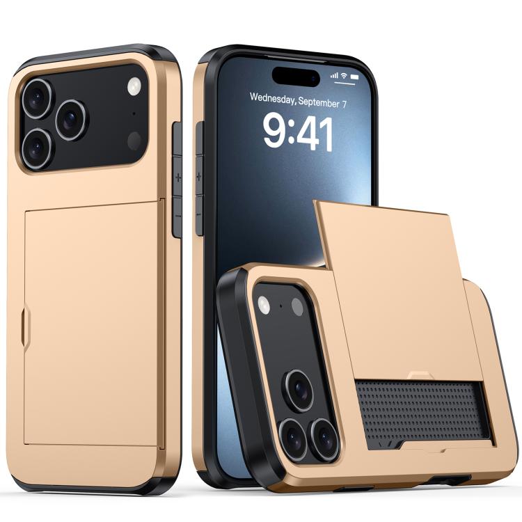 防震裝甲手機殼，帶卡槽，適用於iPhone 17e / 16e、iPhone 17 Pro Max、iPhone 17 Pro、iPhone 17