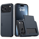 防震裝甲手機殼，帶卡槽，適用於iPhone 17e / 16e、iPhone 17 Pro Max、iPhone 17 Pro、iPhone 17