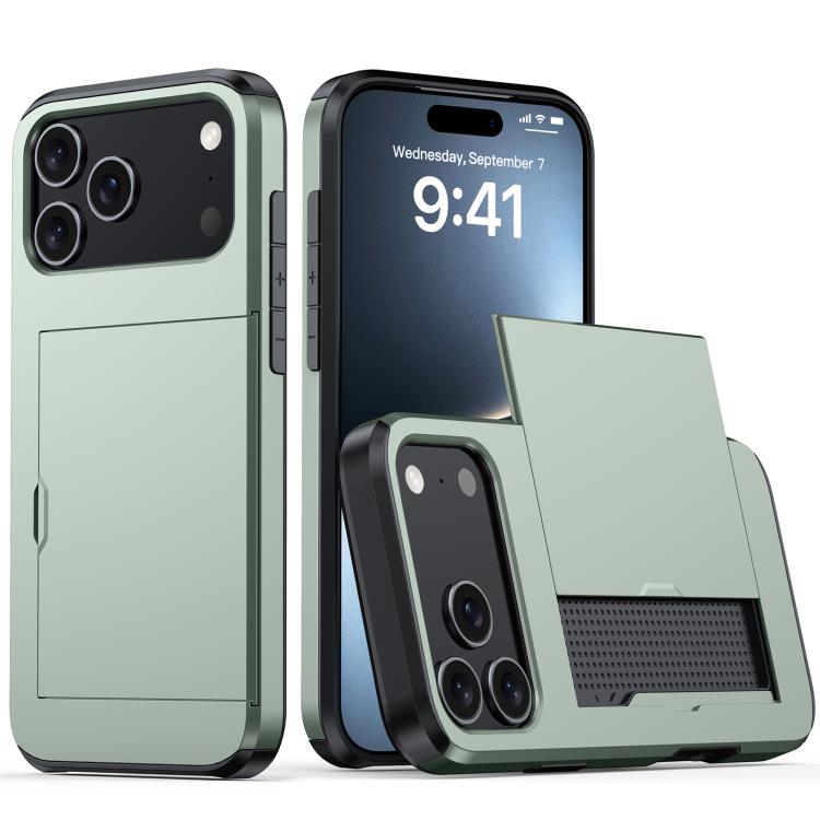 防震裝甲手機殼，帶卡槽，適用於iPhone 17e / 16e、iPhone 17 Pro Max、iPhone 17 Pro、iPhone 17