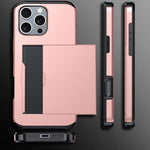 防震裝甲手機殼附卡槽，適用於 iPhone 16