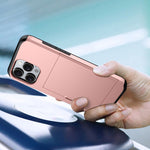 防震裝甲手機殼，帶卡槽，適用於iPhone 17e / 16e、iPhone 17 Pro Max、iPhone 17 Pro、iPhone 17