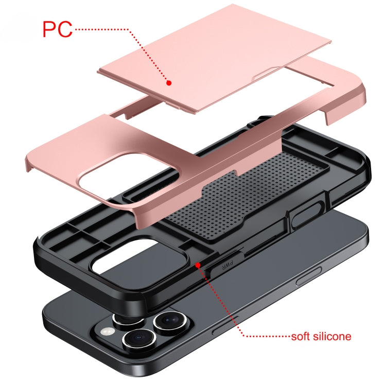 防震裝甲手機殼，帶卡槽，適用於iPhone 17e / 16e、iPhone 17 Pro Max、iPhone 17 Pro、iPhone 17