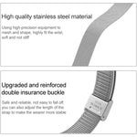 For Xiaomi Mi Band 4 / 3 Milanese Metal Replacement Strap Watchband, Silver, Black, Rose Gold, Rose Pink, Black Red, Black Green, Pink, Colorful, Green, Pearlescent Blue, Blue, Purple, Red