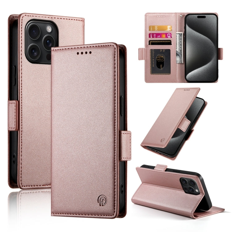 側扣磁吸霧面皮革手機殼，適用於 iPhone 16 Pro、iPhone 16 Plus、iPhone 16、iPhone 15 Pro Max、iPhone 15 Pro、iPhone 15 Plus
