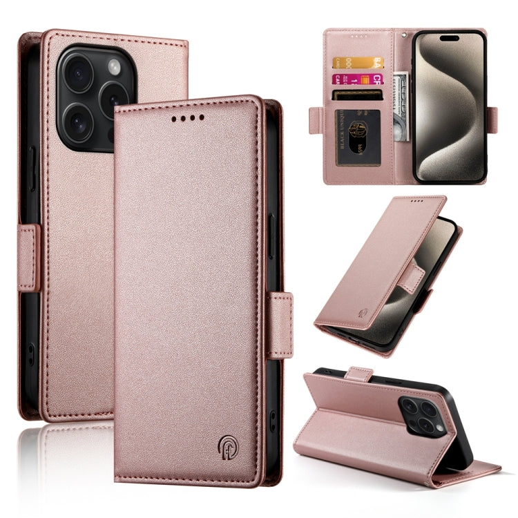 側扣磁吸霧面皮革手機殼，適用於 iPhone 16 Pro、iPhone 16 Plus、iPhone 16、iPhone 15 Pro Max、iPhone 15 Pro、iPhone 15 Plus