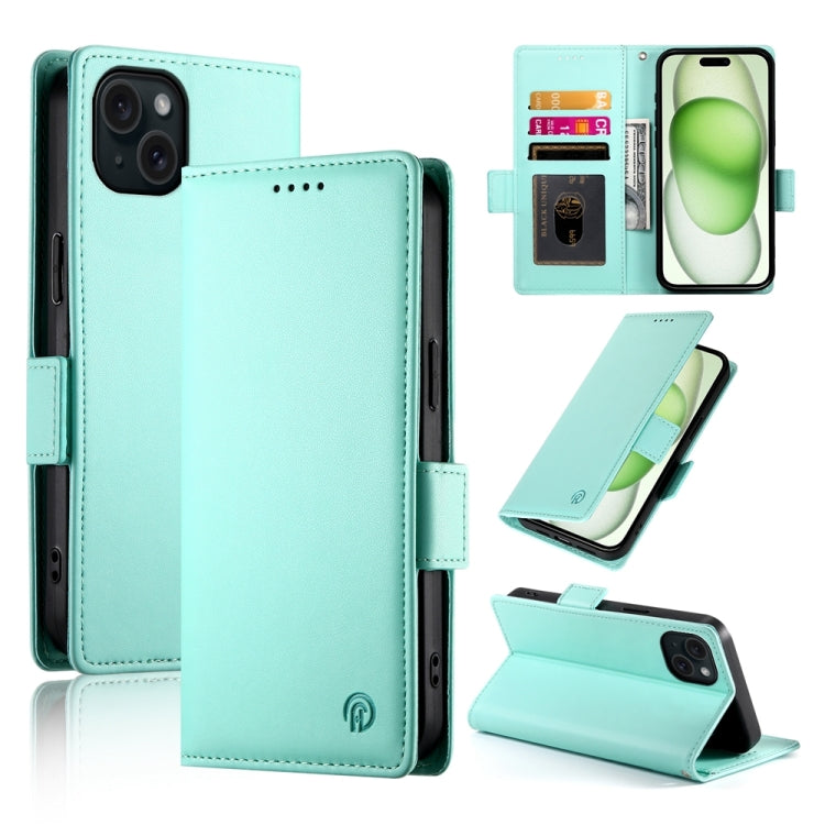 側扣磁吸霧面皮革手機殼，適用於 iPhone 16 Pro、iPhone 16 Plus、iPhone 16、iPhone 15 Pro Max、iPhone 15 Pro、iPhone 15 Plus