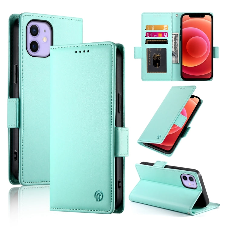 Side Buckle Magnetic Frosted Leather Phone Case, For iPhone 13 Pro Max, For iPhone 13 Pro, For iPhone 13, For iPhone 13 mini, For iPhone 12 / 12 Pro, For iPhone 12 Pro Max