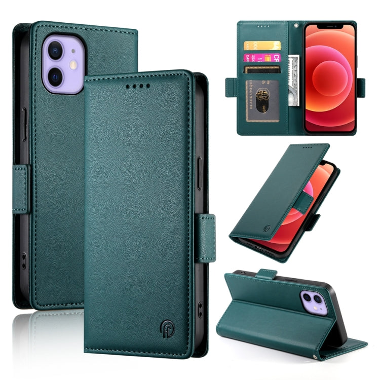 Side Buckle Magnetic Frosted Leather Phone Case, For iPhone 13 Pro Max, For iPhone 13 Pro, For iPhone 13, For iPhone 13 mini, For iPhone 12 / 12 Pro, For iPhone 12 Pro Max