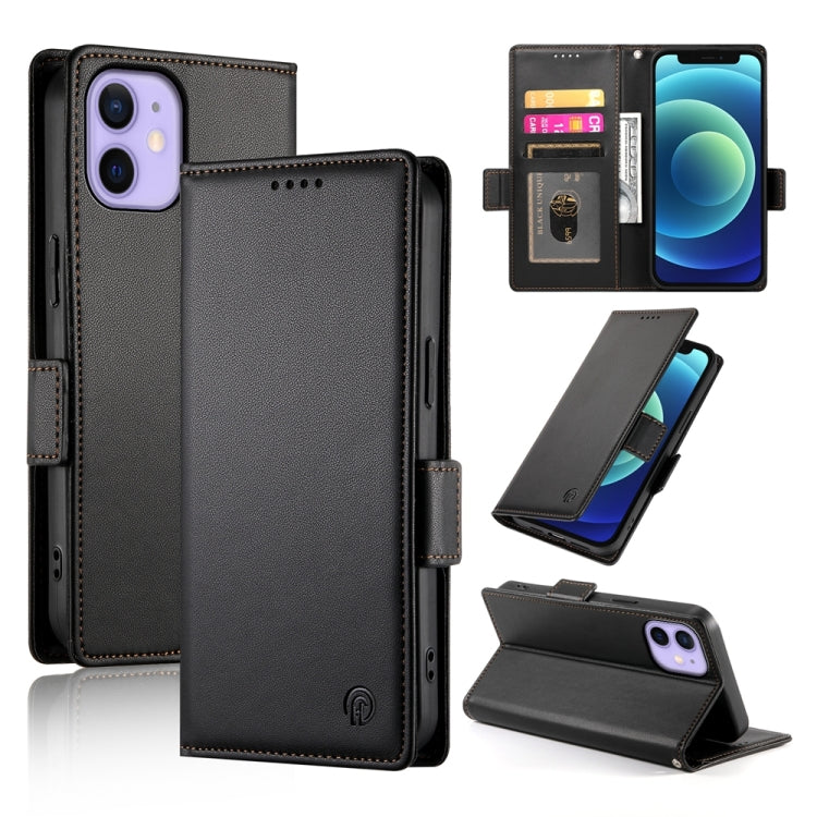 側扣磁吸霧面皮革手機殼，適用於 iPhone 12 mini、iPhone 11 Pro Max、iPhone 11、iPhone 11 Pro、iPhone X / XS、iPhone XR