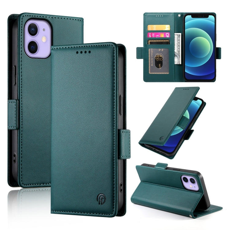 側扣磁吸霧面皮革手機殼，適用於 iPhone 12 mini、iPhone 11 Pro Max、iPhone 11、iPhone 11 Pro、iPhone X / XS、iPhone XR