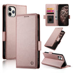 側扣磁吸霧面皮革手機殼，適用於 iPhone 12 mini、iPhone 11 Pro Max、iPhone 11、iPhone 11 Pro、iPhone X / XS、iPhone XR