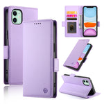 側扣磁吸霧面皮革手機殼，適用於 iPhone 12 mini、iPhone 11 Pro Max、iPhone 11、iPhone 11 Pro、iPhone X / XS、iPhone XR
