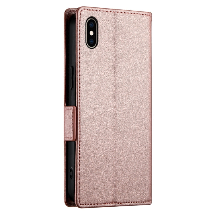 側扣磁吸霧面皮革手機殼，適用於 iPhone XS Max、iPhone 8 Plus / 7 Plus