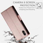 側扣磁吸霧面皮革手機殼，適用於 iPhone XS Max、iPhone 8 Plus / 7 Plus