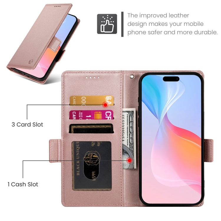 側扣磁吸霧面皮革手機殼，適用於 iPhone 16 Pro、iPhone 16 Plus、iPhone 16、iPhone 15 Pro Max、iPhone 15 Pro、iPhone 15 Plus