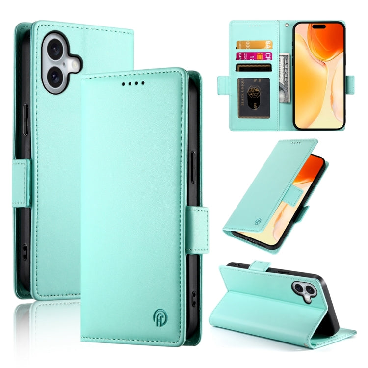 側扣磁吸霧面皮革手機殼，適用於 iPhone 16 Pro、iPhone 16 Plus、iPhone 16、iPhone 15 Pro Max、iPhone 15 Pro、iPhone 15 Plus