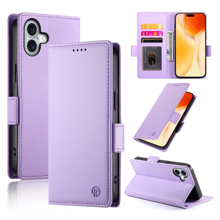 側扣磁吸霧面皮革手機殼，適用於 iPhone 16 Pro、iPhone 16 Plus、iPhone 16、iPhone 15 Pro Max、iPhone 15 Pro、iPhone 15 Plus