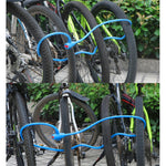 自行車便攜防盜鎖鋼纜鎖帶鎖架，A款 100cm 黑色，A款 120cm 黑色，B款 100cm 黑色，B款 120cm 黑色，B款 150cm 黑色