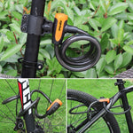 自行車便攜防盜鎖鋼纜鎖帶鎖架，A款 100cm 黑色，A款 120cm 黑色，B款 100cm 黑色，B款 120cm 黑色，B款 150cm 黑色