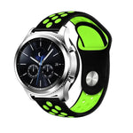 適用於 Samsung Gear S4 Active 22mm 雙色矽膠替換錶帶