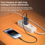 Yesido YC69 30W USB + 雙 USB-C / Type-C 數字顯示充電器，規格：EU 插頭，YC69