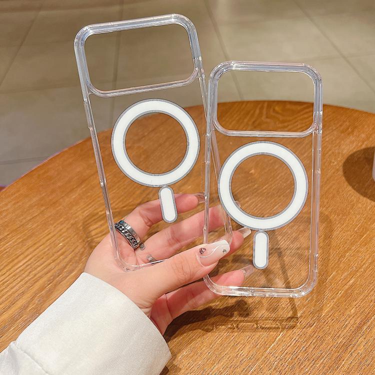 大孔相機 MagSafe 磁吸透明壓克力 TPU 手機殼，適用於 iPhone 17 Pro Max、iPhone 17 Pro、iPhone 17、iPhone Air、iPhone 16 Pro Max、iPhone 16 Pro、iPhone 16 Plus、iPhone 16