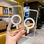 大孔相機 MagSafe 磁吸透明壓克力 TPU 手機殼，適用於 iPhone 17 Pro Max、iPhone 17 Pro、iPhone 17、iPhone Air、iPhone 16 Pro Max、iPhone 16 Pro、iPhone 16 Plus、iPhone 16