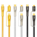 REMAX RC-C165 Prime 1.2米 60W Type-C 轉 Type-C + 8 Pin 編織快充線，RC-C165