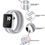 尼龍環錶帶，適用於Apple Watch Series 8&7 41mm / SE 2&6&SE&5&4 40mm / 3&2&1 38mm，適用於Apple Watch Ultra 49mm / Series 8&7 45mm / SE 2&6&SE&5&4 44mm / 3&2&1 42mm，適用於Apple Watch Series 7 45mm / 6 & SE & 5 & 4 44mm / 3 & 2 & 1 42mm