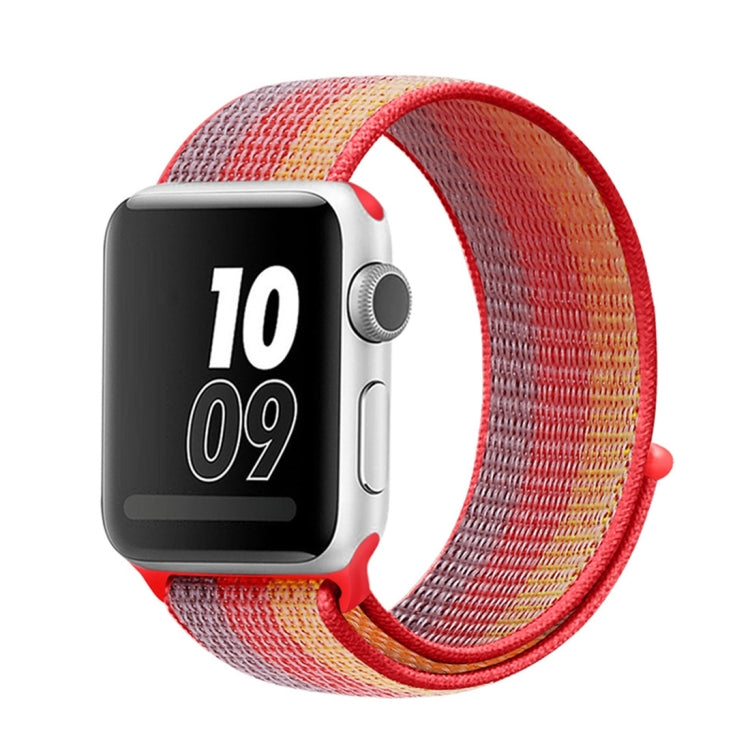 尼龍環錶帶，適用於Apple Watch Series 8&7 41mm / SE 2&6&SE&5&4 40mm / 3&2&1 38mm，適用於Apple Watch Ultra 49mm / Series 8&7 45mm / SE 2&6&SE&5&4 44mm / 3&2&1 42mm，適用於Apple Watch Series 7 45mm / 6 & SE & 5 & 4 44mm / 3 & 2 & 1 42mm