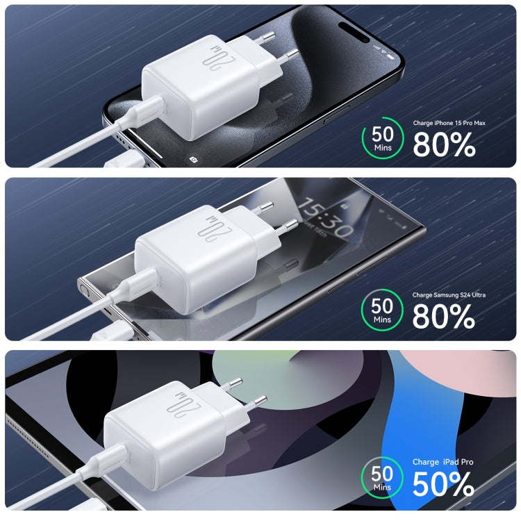 JOYROOM JR-TCF20 PD20W USB-C / Type-C 埠充電器，歐規插頭