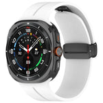 磁吸摺疊扣矽膠錶帶，適用於Samsung Galaxy Watch Ultra 47mm / Ultra 2025