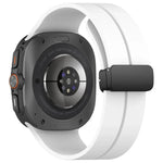 磁吸摺疊扣矽膠錶帶，適用於Samsung Galaxy Watch Ultra 47mm / Ultra 2025