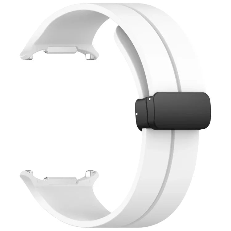 磁吸摺疊扣矽膠錶帶，適用於Samsung Galaxy Watch Ultra 47mm / Ultra 2025