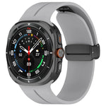 磁吸摺疊扣矽膠錶帶，適用於Samsung Galaxy Watch Ultra 47mm / Ultra 2025