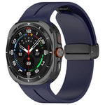 磁吸摺疊扣矽膠錶帶，適用於Samsung Galaxy Watch Ultra 47mm / Ultra 2025