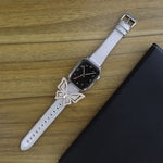 蝴蝶結亮鑽替換錶帶，適用於Apple Watch 5 & 4 44mm / 3 & 2 & 1 42mm