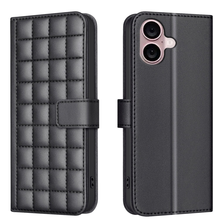 方格紋理皮革手機殼，適用於 iPhone 17e / 16e、iPhone 17 Pro Max、iPhone 16 Pro Max、iPhone 16 Pro、iPhone 16 Plus、iPhone 16、iPhone 15 Pro Max、iPhone 15 Pro