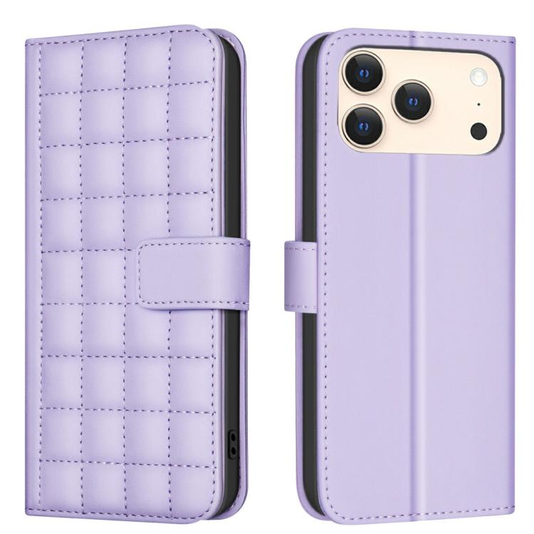 方格紋理皮革手機殼，適用於 iPhone 17e / 16e、iPhone 17 Pro Max、iPhone 16 Pro Max、iPhone 16 Pro、iPhone 16 Plus、iPhone 16、iPhone 15 Pro Max、iPhone 15 Pro